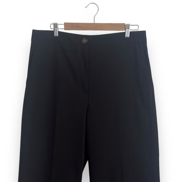 Ann Taylor Women's The Wide Leg Crop Pant Size 12 Black High Rise 595046 - Picture 3 of 9